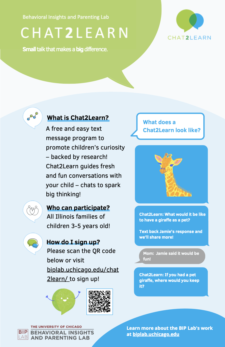 Chat2Learn Parent Flyer Example